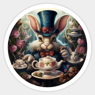 Alice in Wonderland Tea Party Sticker